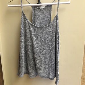 Grey sweater tank top
